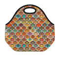 Ethnic Mandala Bohemian Pattern Print Neoprene Lunch Bag