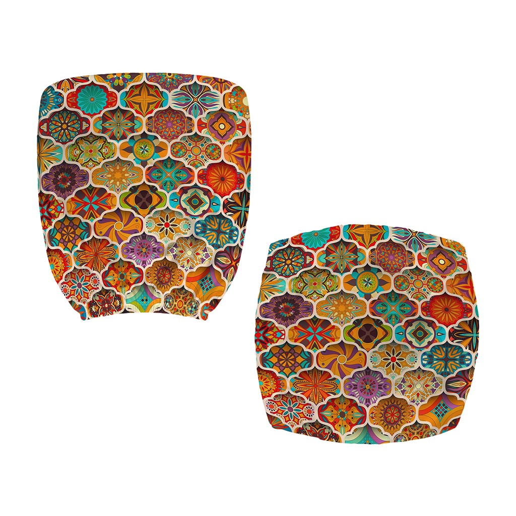 Ethnic Mandala Bohemian Pattern Print Office Chair Cover