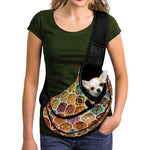 Ethnic Mandala Bohemian Pattern Print Pet Sling Carrier