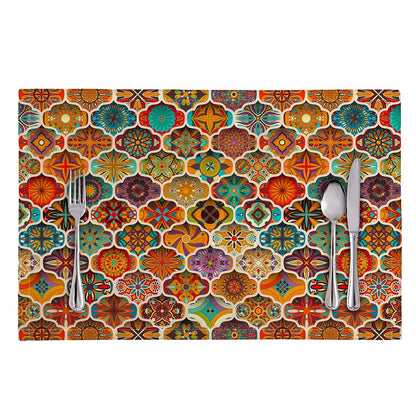 Ethnic Mandala Bohemian Pattern Print Placemat