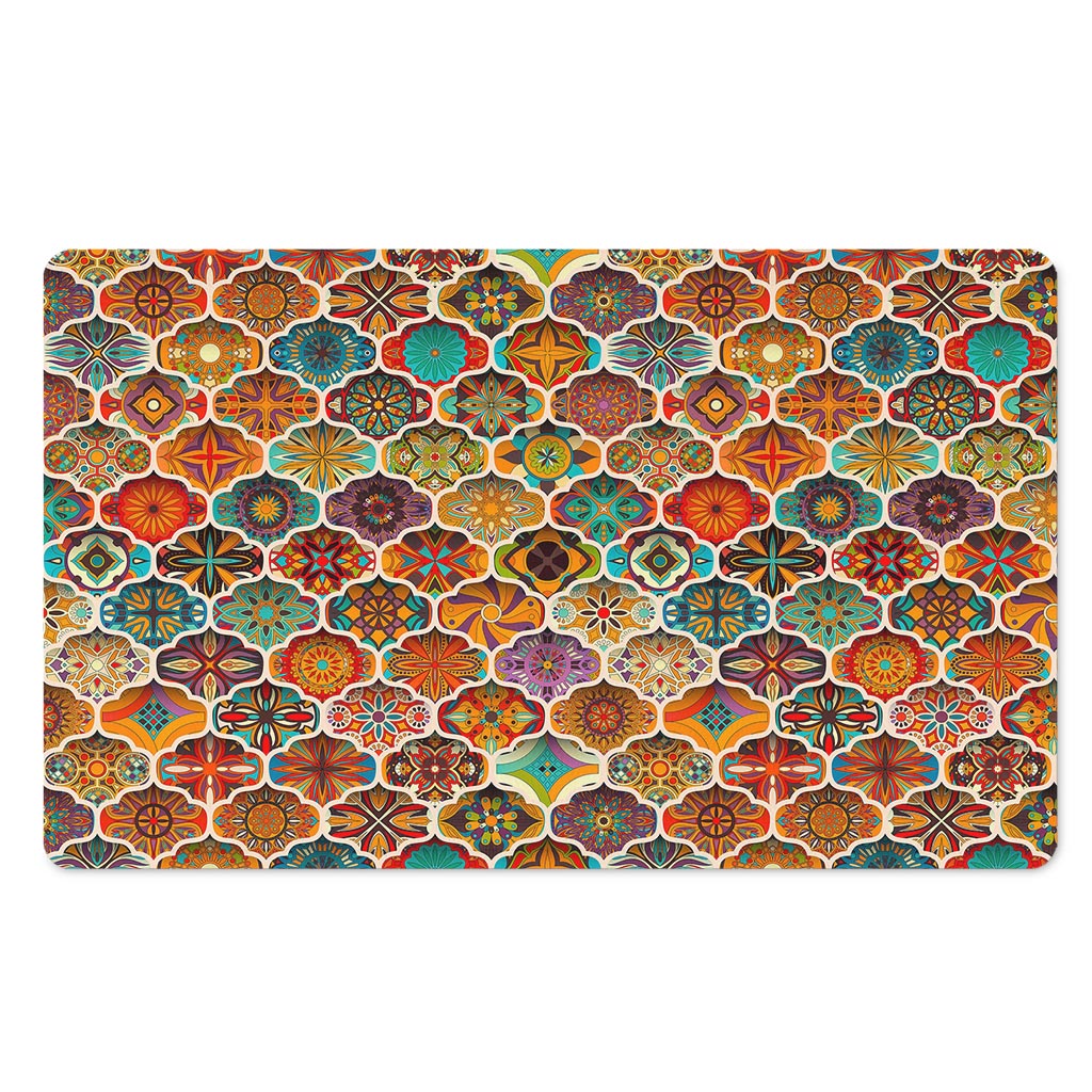 Ethnic Mandala Bohemian Pattern Print Polyester Doormat