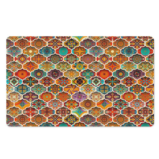 Ethnic Mandala Bohemian Pattern Print Polyester Doormat