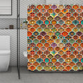 Ethnic Mandala Bohemian Pattern Print Polyester Shower Curtain