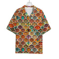 Ethnic Mandala Bohemian Pattern Print Rayon Hawaiian Shirt