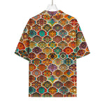 Ethnic Mandala Bohemian Pattern Print Rayon Hawaiian Shirt