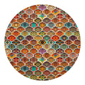 Ethnic Mandala Bohemian Pattern Print Round Blanket