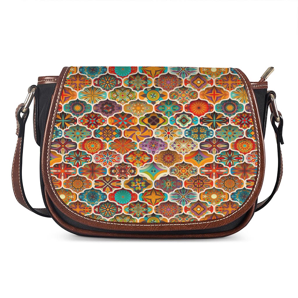 Ethnic Mandala Bohemian Pattern Print Saddle Bag