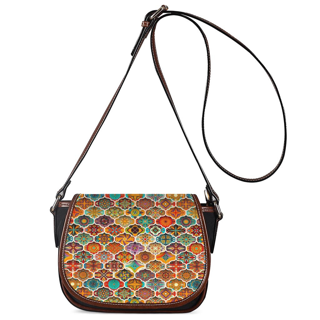 Ethnic Mandala Bohemian Pattern Print Saddle Bag