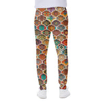 Ethnic Mandala Bohemian Pattern Print Scuba Joggers