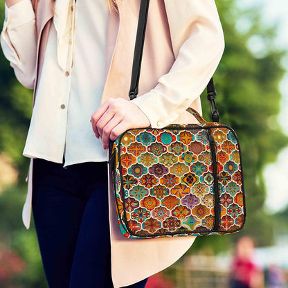 Ethnic Mandala Bohemian Pattern Print Shoulder Strap Bible Bag