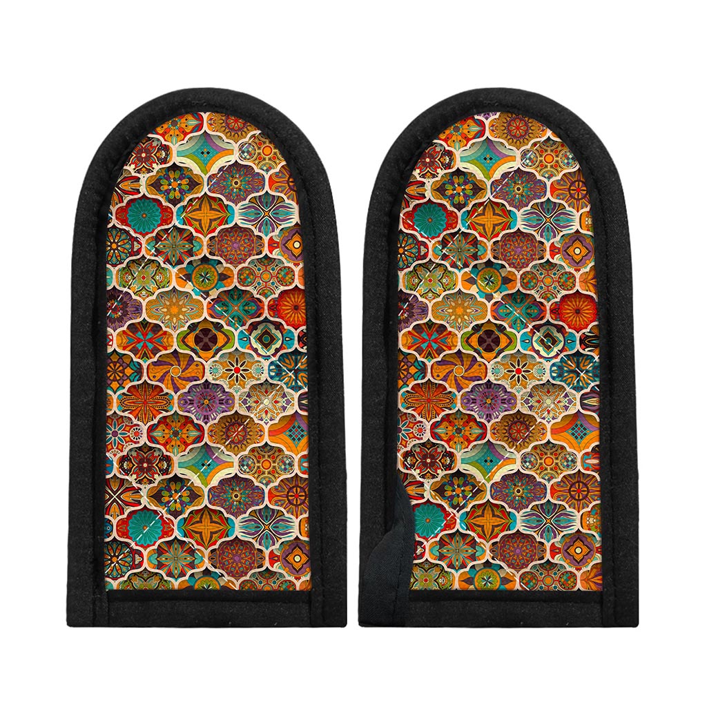 Ethnic Mandala Bohemian Pattern Print Skillet Handle Cover