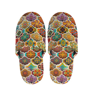 Ethnic Mandala Bohemian Pattern Print Slippers