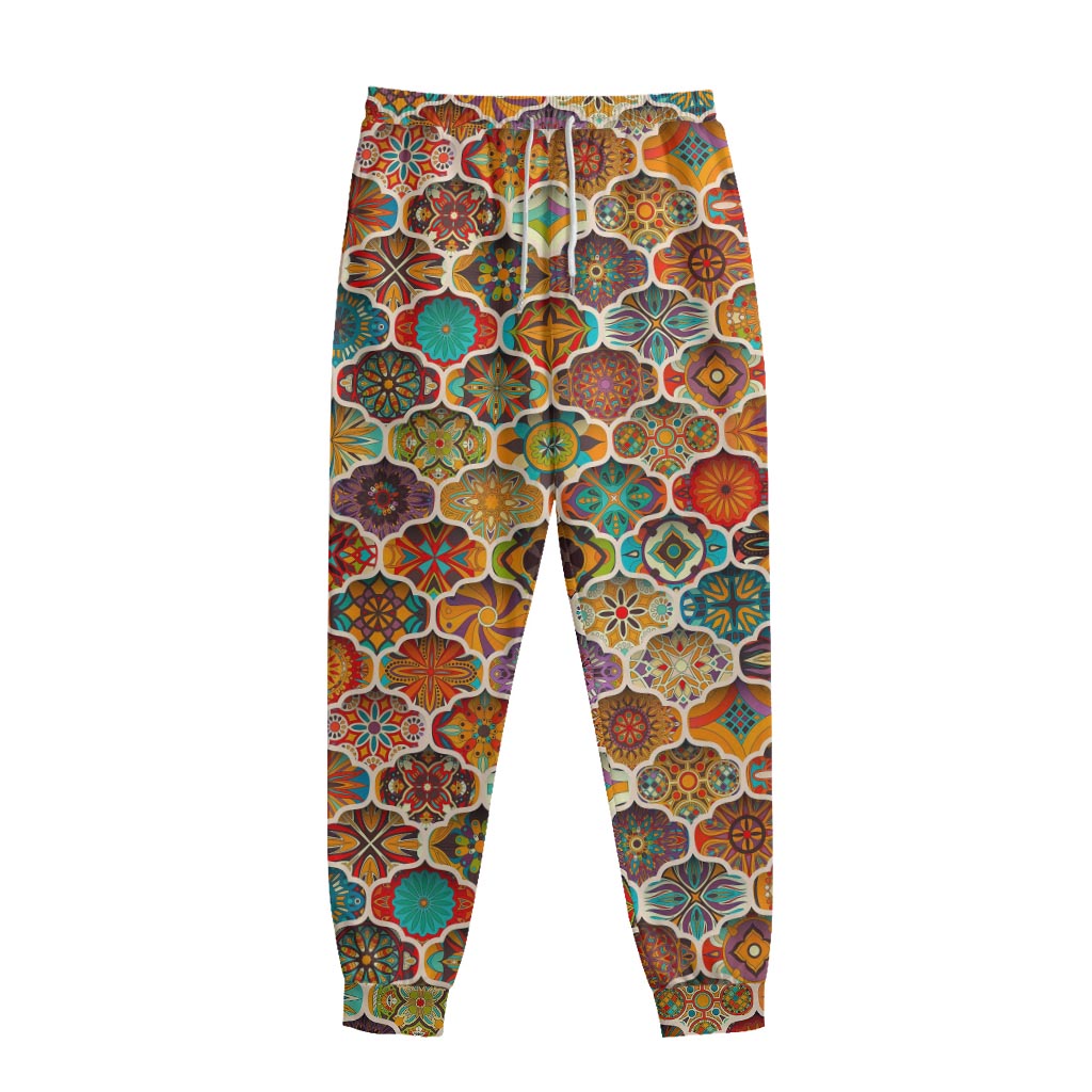 Ethnic Mandala Bohemian Pattern Print Sweatpants