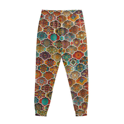 Ethnic Mandala Bohemian Pattern Print Sweatpants