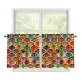 Ethnic Mandala Bohemian Pattern Print Tier Curtains