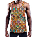 Ethnic Mandala Bohemian Pattern Print Men's Workout Tank Top