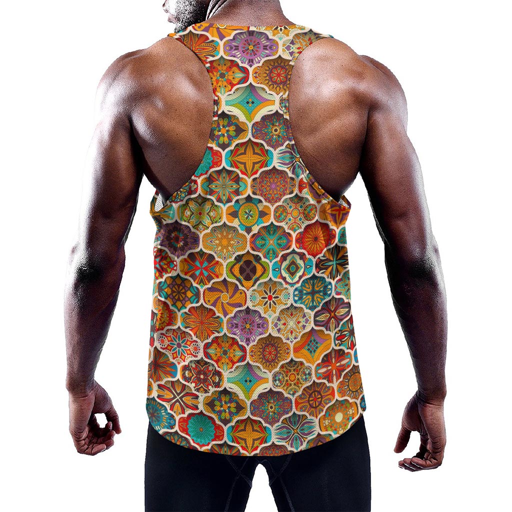 Ethnic Mandala Bohemian Pattern Print Training Tank Top