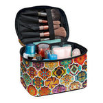 Ethnic Mandala Bohemian Pattern Print Travel Makeup Bag