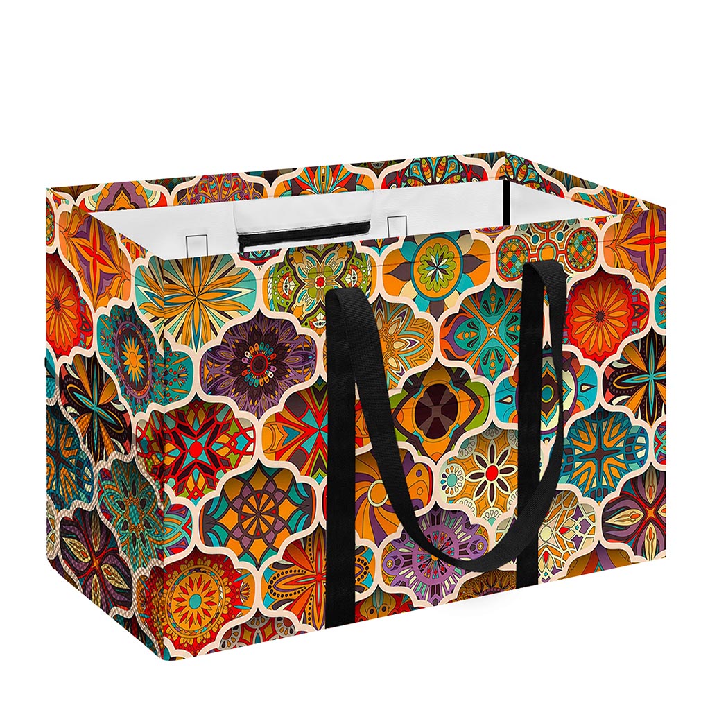 Ethnic Mandala Bohemian Pattern Print Utility Tote Bag