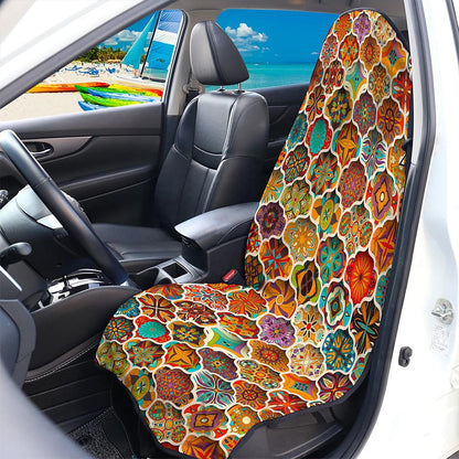 Ethnic Mandala Bohemian Pattern Print Waterproof Car Seat Cover