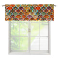 Ethnic Mandala Bohemian Pattern Print Window Valance