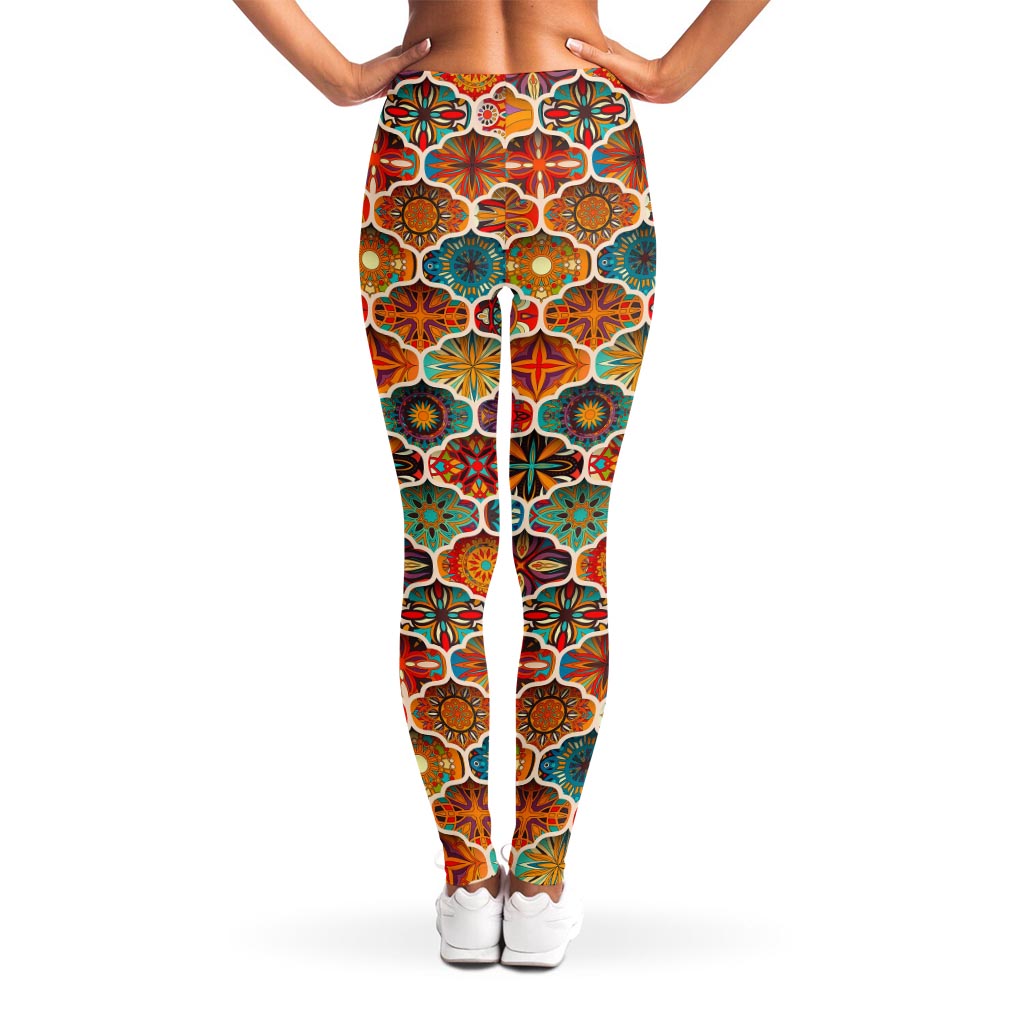 Ethnic Mandala Bohemian Pattern Print Women's Leggings