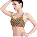 Ethnic Mandala Bohemian Pattern Print Women's Sports Bra