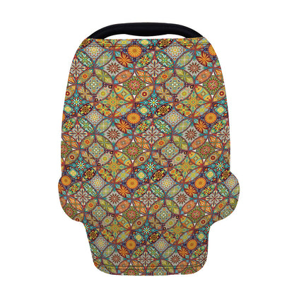 Ethnic Mandala Patchwork Pattern Print Baby Seat Cover