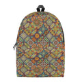 Ethnic Mandala Patchwork Pattern Print School Backpack