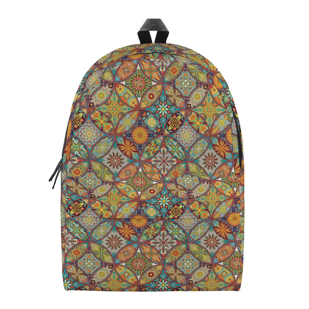 Ethnic Mandala Patchwork Pattern Print Backpack
