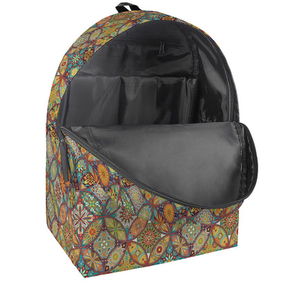 Ethnic Mandala Patchwork Pattern Print Backpack