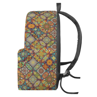 Ethnic Mandala Patchwork Pattern Print Backpack
