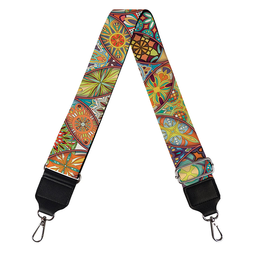 Ethnic Mandala Patchwork Pattern Print Bag Strap