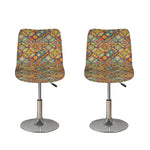 Ethnic Mandala Patchwork Pattern Print Bar Stool Covers