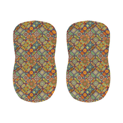Ethnic Mandala Patchwork Pattern Print Bar Stool Covers
