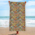 Ethnic Mandala Patchwork Pattern Print Beach Towel
