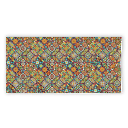 Ethnic Mandala Patchwork Pattern Print Beach Towel