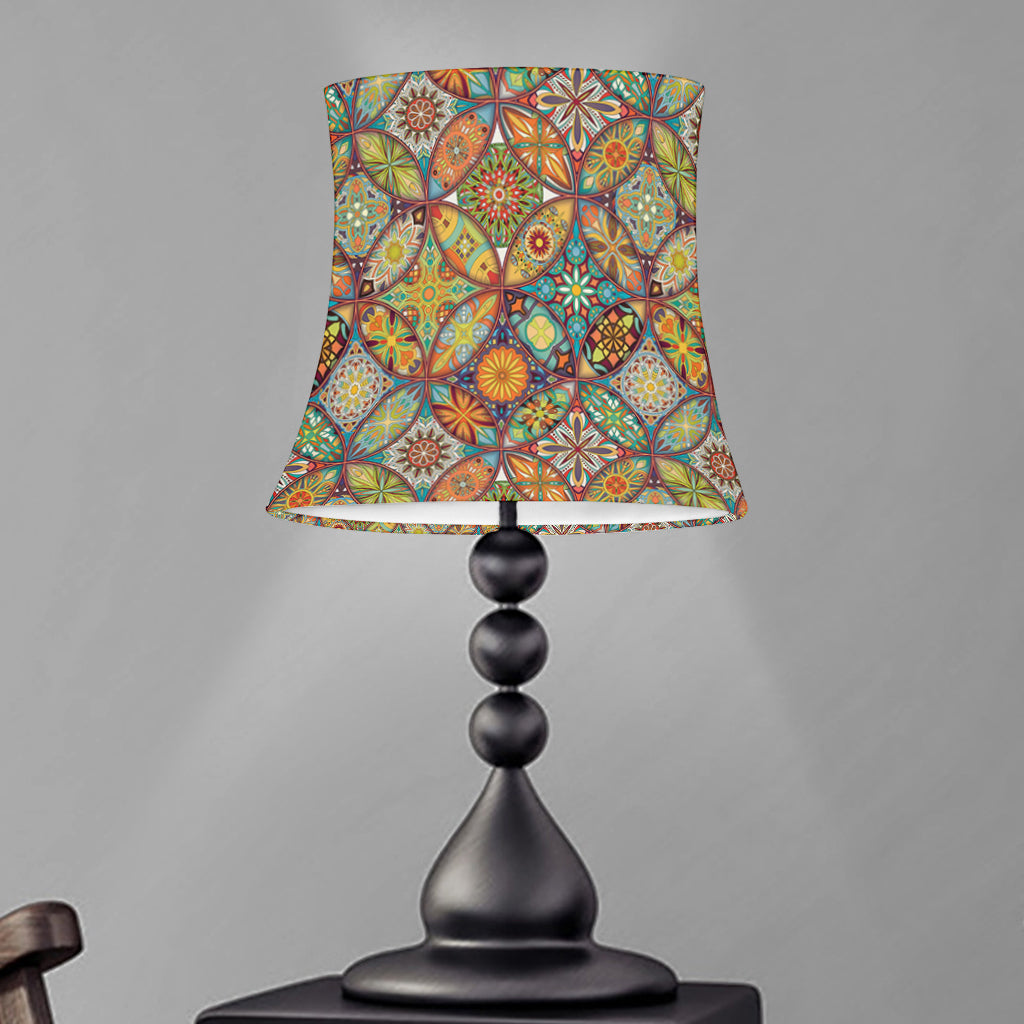 Ethnic Mandala Patchwork Pattern Print Bell Lamp Shade