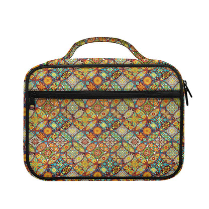 Ethnic Mandala Patchwork Pattern Print Briefcase Bible Bag