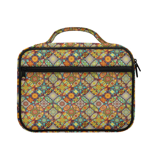 Ethnic Mandala Patchwork Pattern Print Briefcase Bible Bag
