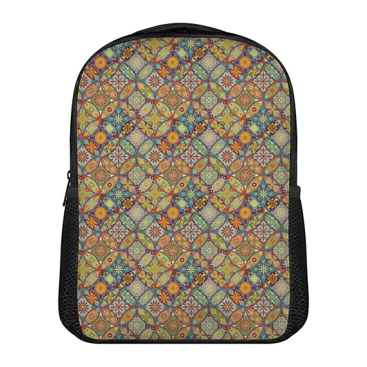 Ethnic Mandala Patchwork Pattern Print Casual Backpack
