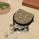 Ethnic Mandala Patchwork Pattern Print Coin Purse