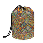 Ethnic Mandala Patchwork Pattern Print Drawstring Makeup Bag