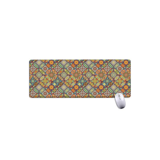 Ethnic Mandala Patchwork Pattern Print Extended Mouse Pad
