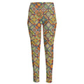 Ethnic Mandala Patchwork Pattern Print High-Waisted Pocket Leggings