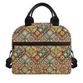 Ethnic Mandala Patchwork Pattern Print Insulated Lunch Bag
