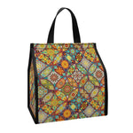 Ethnic Mandala Patchwork Pattern Print Insulated Lunch Tote