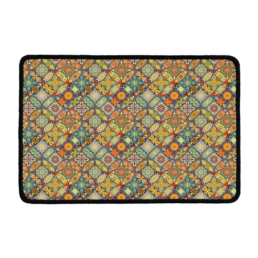 Ethnic Mandala Patchwork Pattern Print Kitchen Mat
