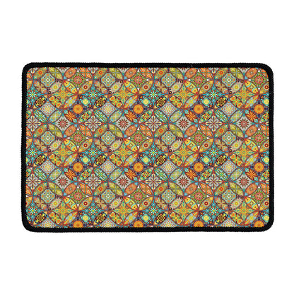 Ethnic Mandala Patchwork Pattern Print Kitchen Mat