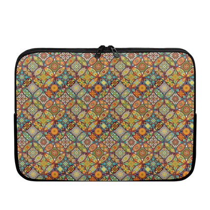 Ethnic Mandala Patchwork Pattern Print Laptop Sleeve